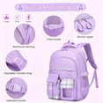 thumbnail image 4 of Gmdisc School Backpack for College High Middle School Fashion Student bag, Cute Lightweight Teen Bookbag for Teens Women, Purple, 4 of 10