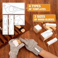 thumbnail image 3 of Kit de tallado en madera K KERNOWO de 24 piezas con bolsa de almacenamiento y plantillas, 3 of 7