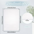 thumbnail image 2 of Paquete de 10 protectores de hojas de plástico PVC de 12,2 x 8,6 pulgadas, rígidos y transparentes, para pósteres y documentos A4., 2 of 6