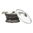 thumbnail image 4 of Stainless Steel Chafing Dish Buffet Set Food Warmer Chafer W/ Clear Lid 1-1.5L, 4 of 28