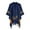 Navy, variant on Women's Color Blocking Cloak Cozy Hooded Cardigan Wrap for Ladies, Soft Oversized Wrap with Open Front for Daily Wear & Cold Weather
