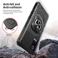 thumbnail image 2 of Compatible for BLU G91 Max Case with Magnetic Car Mount Friendly Hybrid Shockproof Protective Phone Cover with Kickstand - Black, 2 of 7