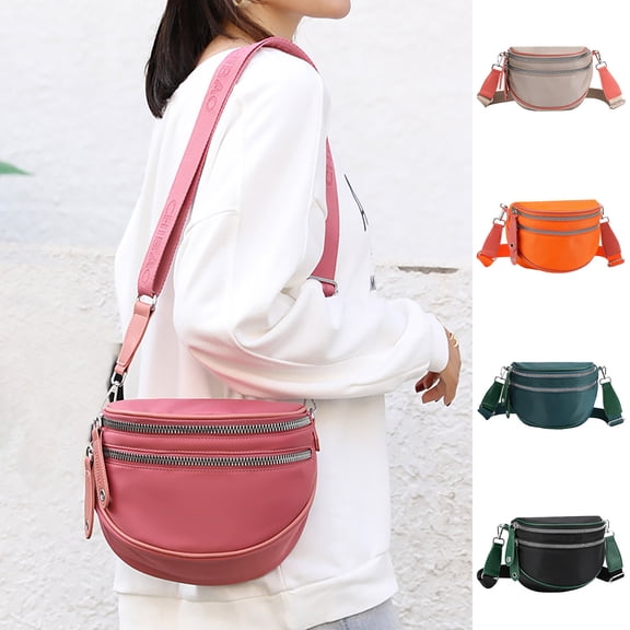 ibiyuan Anti Theft Crossbody Bag Womens Lightweight Nylon Multi Purpose Shoulder Crossbody Bag for Women, Casual Shopping Waist Fanny Pack Daily Purse Grandma Gifts