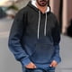 thumbnail image 1 of Dolkfu Sudadera con capucha para hombre en degradado, sudadera ancha y casual con bolsillo tipo canguro, sudadera de otoño con capucha para hombre XL, 1 of 5