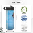 thumbnail image 4 of Sikiie Prague Ratter Dog in Bathtub Print 18OZ Insulated Straw Cup, Portable Leak-proof Sports Water Bottle, Stainless Steel Water Cup Suitable for Home and Outdoor, 4 of 8
