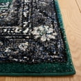 thumbnail image 3 of SAFAVIEH Vintage Hamadan Leone Oriental Area Rug, Green/Black, 6'7" x 6'7" Square, 3 of 8