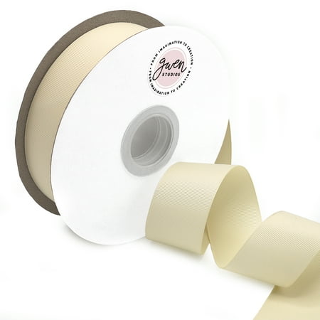 UPC: 0810056347734 | Ivory Grosgrain Ribbon  1.5  x 50 Yards by Gwen Studios
