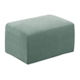thumbnail image 5 of Stretch Ottoman Cover Ottoman Slipcovers Rectangle Foot Stool Covers Ottoman Foot Rest Cover Jacquard Fabric with Elastic Bottom, 5 of 6
