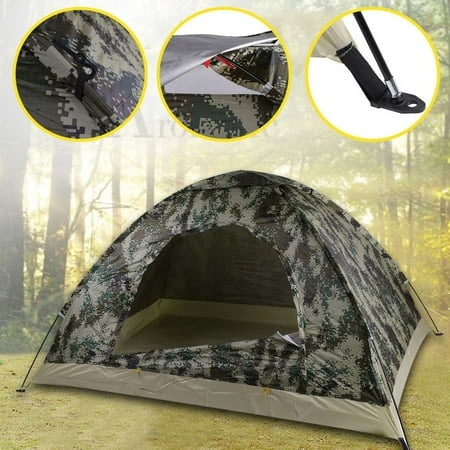 - Outdoor Hiking Fishing Waterproof 4 Season 2 Person Foldable Camping Tent