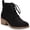 Black, variant on STYLE & COMPANY Womens Navy Pull Tab Lace Up Cushioned Comfort Rizio Round Toe Block Heel Zip-Up Booties 9.5 M