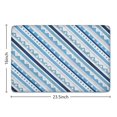 thumbnail image 5 of Blue Geometric Stripe Pattern Flannel Non Slip Door Rugs,Washable Door Mats Indoor,Decorative Door Mats,Dirt-Resistant and Absorbent Doormat for Entrance,Bedroom,Kitchen,Bathroom,23.5x16in(60x40cm), 5 of 5
