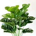 thumbnail image 6 of 1 Bouquet Artificial Monstera Green Plastic Fake Monstera Floral Foliage Plant for Home, 6 of 6