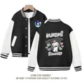 thumbnail image 1 of Abrigo de uniforme de béisbol con estampado de dibujos animados Sanrios, chaqueta Kawaii Kuromi Cinnamoroll, Top de manga larga, ropa para niños, 1 of 5