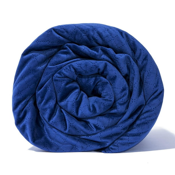 New BlanQuil Quilted Weighted Therapy Blanket (Taupe 15lb ...