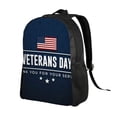 thumbnail image 2 of Fuzoiu Happy Veterans Day Print Laptop Backpack,Work Business Backpacks, Large Capacity Nurse Bag College Bookbag for School, Waterproof Casual Daypack for Travel, 2 of 8