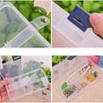 thumbnail image 4 of Mosey Jewelry Box,10/15/24 Grids Jewelry Box Wear-resistant Space-saving Transparent Small Earring Storage Box for Travel, 4 of 6