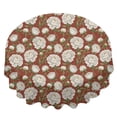 thumbnail image 2 of Pioneer Flower Floral Print Pattern Round Tablecloth 60 X 60 Inch, Wrinkle Resistant Wipeable Table Cloth for Kitchen Dining Picnic Patio Party, 2 of 6