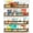 2. Walnut, variant on Walnut Brown Nursery Bookshelf Wall Mounted, Wooden Floating Book Shelves for Wall, Nursery Hanging Bookshelves for Baby Toddlers Kids Room Bedroom (Pine Wood, Walnut Color, 4-Pack)