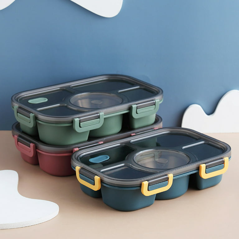 KangQi Lunch Holder Box Multi-grid BPA Free Large Capacity Portable Sandwich  Box Salad Food Containers for School 