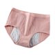 thumbnail image 2 of Puntoco Bragas para mujer, de cintura alta, a la moda, de color liso, con cintura alta, transpirables, sin dejar huellas, para niñas, 2 of 3