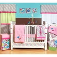 Bacati Botanical Pink/Multi 10Piece NurseryinaBag Crib Bedding