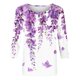 thumbnail image 4 of Camisetas Sentuca para mujer con Alzheimer (2024), camisetas gráficas, blusas de manga 3/4, moradas, talla XXXL, 4 of 4