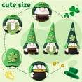 thumbnail image 2 of Mini St. Patrick's Day Gnomes Figures Tiny Gnomes Figurines for St. Patrick's Day Gift Small to Hide Rubber Statues for Day Party Favors Goodies Bag Accessories, 2 of 5