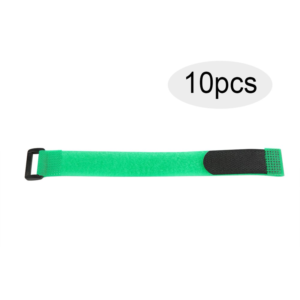 OTVIAP 10Pcs 2*20cm Durable Nylon Sticky Strap Hook and Loop Tape Self