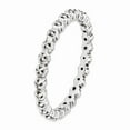 thumbnail image 3 of Solid 925 Sterling Silver Stackable Diamond Ring Eternity Band Size 8 (.08 cttw.), 3 of 6