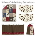 thumbnail image 2 of Sweet Jojo Designs Wild West Cowboy Brown Red Ivory 5 Piece Crib Bedding Set, 2 of 6