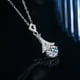 thumbnail image 2 of Sterling Silver S925 Moissanite Necklace Women's Fashion Light Luxury Diamond Set Design Sense, 2 of 4