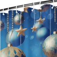 thumbnail image 3 of Shower Curtain for Bathroom Colorful Xmas Ball Winter Snowflake Star Bathroom Curtain Waterproof Fun Bathroom Curtains Hooks Included,72x72Inch, 3 of 5