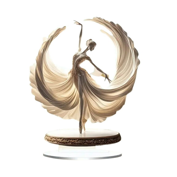 Creative Ballet Dance Girl Decoration Desktop Atmosphere Acrylic Decoration 2D
