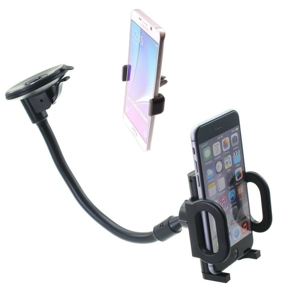 Dash Car Mount for LG Premier Pro Plus (L455DL) - Windshield Air Vent Holder Cradle 2-in-1