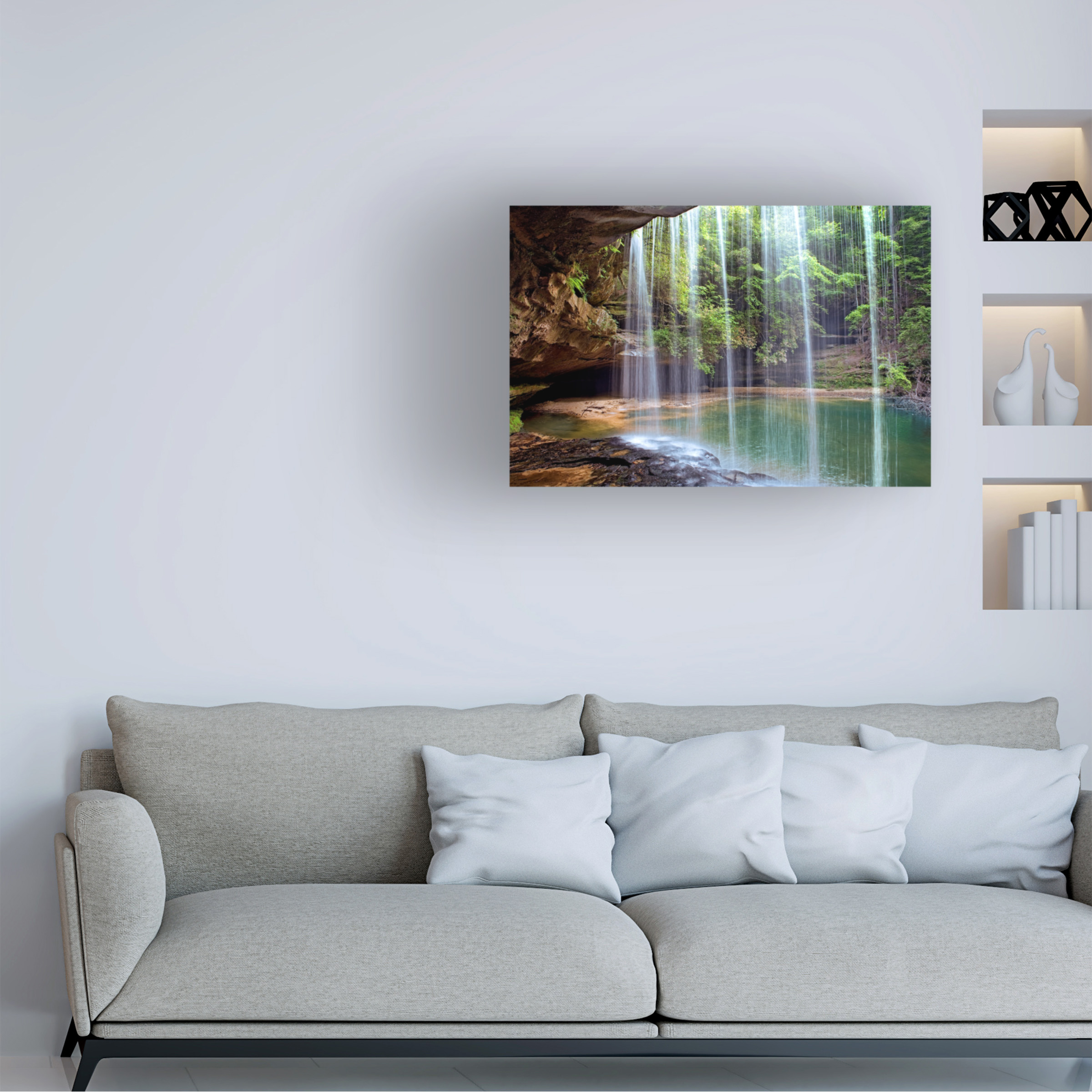 Mike Jones Photo 'Alabama Caney Creek Veil' Canvas Art