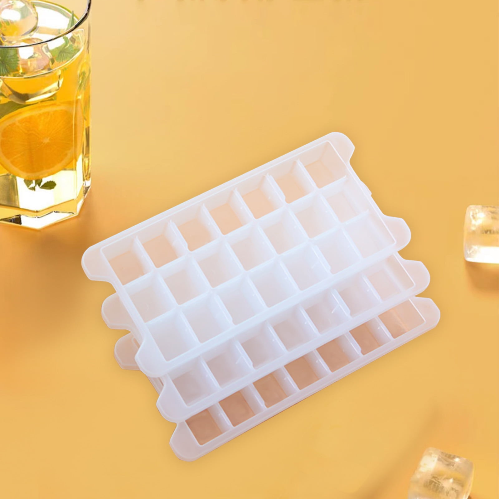 Jikolililili Ice Trays for Freezer With Lid, Large Ice Tray For Freezer