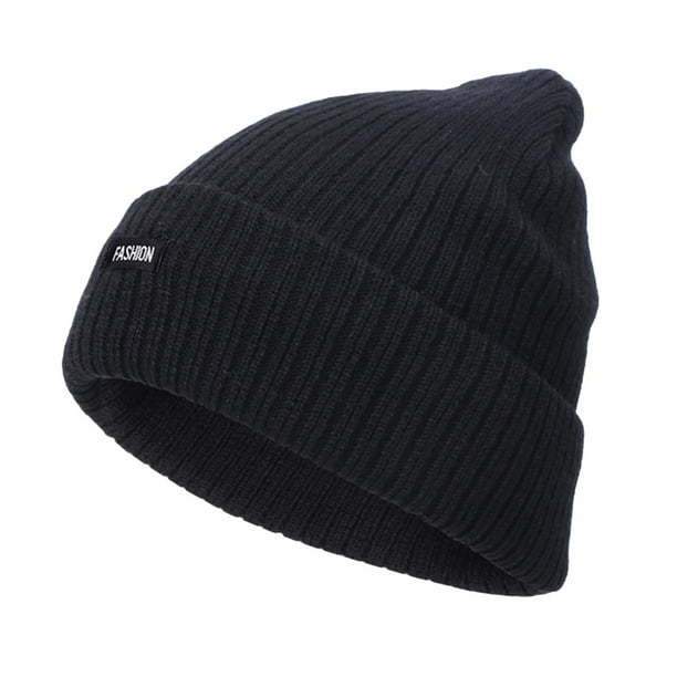 Gorro de Punto para Adultos Sunnimix Invierno Negro Algodón