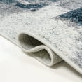 thumbnail image 6 of JONATHAN Y SUPERSOFT 5 x 8 Area Rug, Zoe Bohemian Abstract Marble - Navy/White, SEU302A-5, 6 of 9
