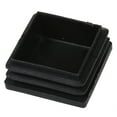 thumbnail image 4 of 40mm x 40mm Plastic Square Tube Inserts End Blanking Caps Black 20 Pcs, 4 of 5