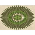 thumbnail image 1 of Ahgly Company Machine Washable Indoor Rectangle Transitional Ginger Brown Green Area Rugs, 2' x 3', 1 of 1