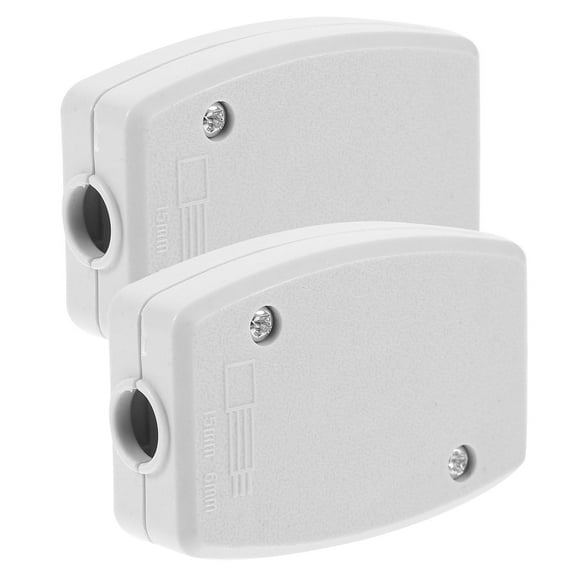 HAMPPLIES Small Junction Box Iron Weatherproof White 2Pcs
