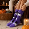 thumbnail image 7 of Voska Womens Halloween Thick Warm Mid Calf Socks Novelty Cozy Fall Winter Loungewear, 7 of 7