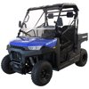 Massimo Buck 250 | EFI w/ Cargo Bed, Roof, Windshield, 2WD UTV/Golf Cart | 1yr Warranty (Blue)