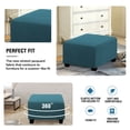 thumbnail image 3 of Sexy Dance Slipcover Stretch Protector Soft Universial Multi Colors Footrest Cover Waterproof Polyester Rectangle Larger Size Folding Dark Green Checked Hairpin Stool Cover L Code Large Number, 3 of 6