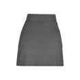 thumbnail image 3 of Blmnix Shorts Women Flat Front Workout Shorts Plus Size Shorts Gray High Pull-On Slim Cotton Shorts for Woman,M, 3 of 4