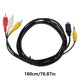 thumbnail image 3 of 4Pin S-Video To 3RCA Male Plug Video Adapter Connector Cable Video Adapter Cable Cord For Connecting PC To TV, 3 of 4