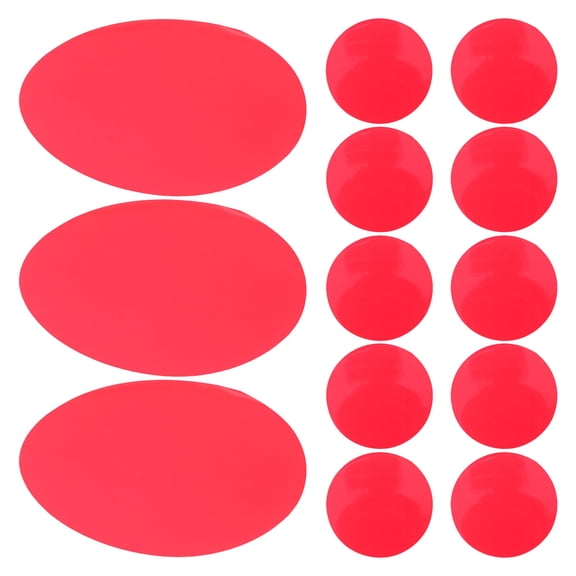 CRILSTYLEO Red Self-Adhesive Pet Light Gel Filters for Home, Stage & Event Lighting - 20 Pieces