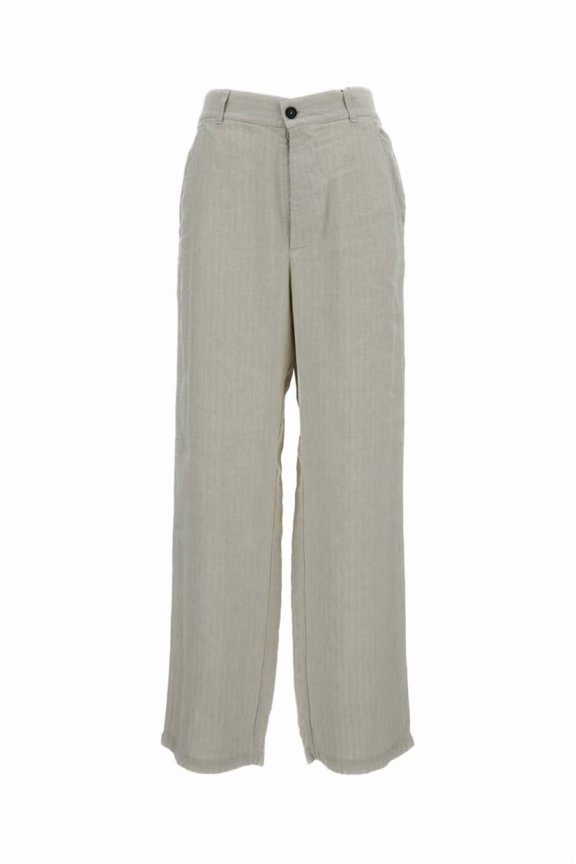 Barena Herringbone Weave Wide-Leg Trousers With Elasticated Waistband (Women's)