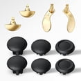thumbnail image 1 of Metal Joystick Caps & Back Button Kit Compatible with PS5 Edge Controller - Mushroom Head Thumb Stick Cover, 3D Rocker Paddle, 1 of 6