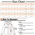 thumbnail image 4 of Uooqdmx Blazers for Women Suits Autumn and Winter Solid Color Simple Long Sleeve Suit Collar Coat Blazers for Women Business Casual Blue L, 4 of 6